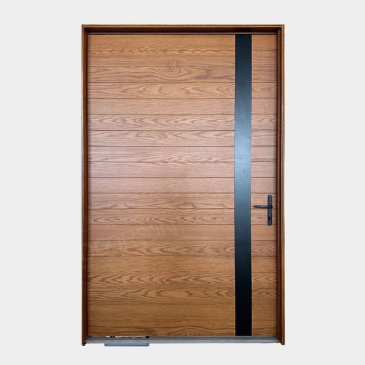 Wood Entry Pivot Door